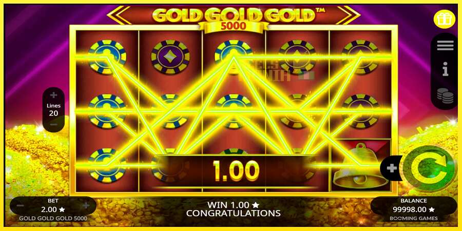 Riktiga pengar med en spelautomat Gold Gold Gold 5000, bild 2