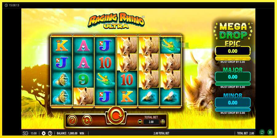 Riktiga pengar med en spelautomat Raging Rhino Ultra, bild 1