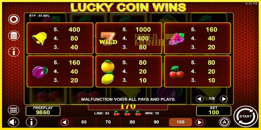 Riktiga pengar med en spelautomat Lucky Coin Wins, bild 4