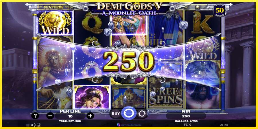 Riktiga pengar med en spelautomat Demi Gods V – A Moonlit Oath, bild 3