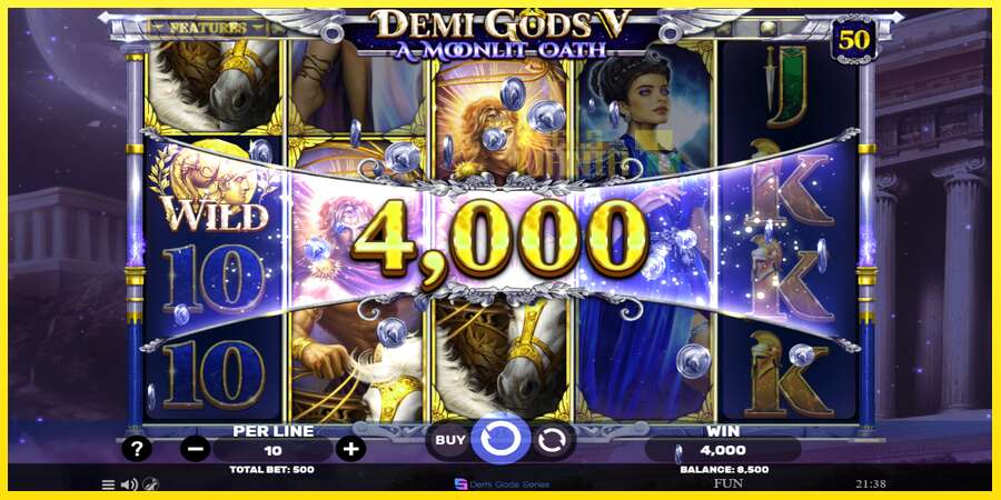 Riktiga pengar med en spelautomat Demi Gods V – A Moonlit Oath, bild 4