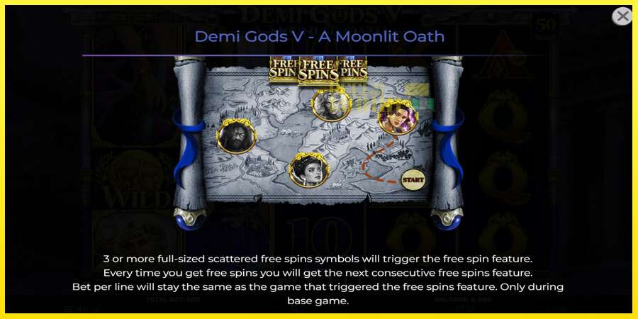 Riktiga pengar med en spelautomat Demi Gods V – A Moonlit Oath, bild 5