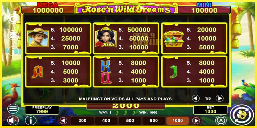 Riktiga pengar med en spelautomat Rose’n Wild Dreams Hold & Win, bild 4