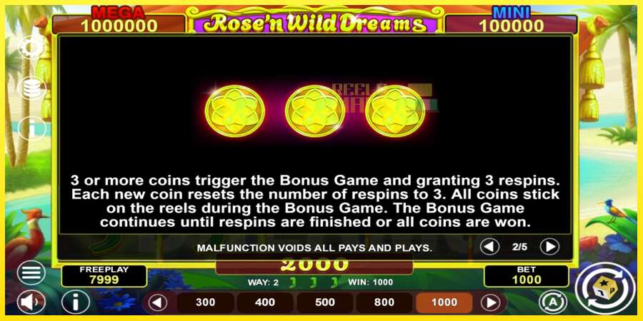 Riktiga pengar med en spelautomat Rose’n Wild Dreams Hold & Win, bild 5