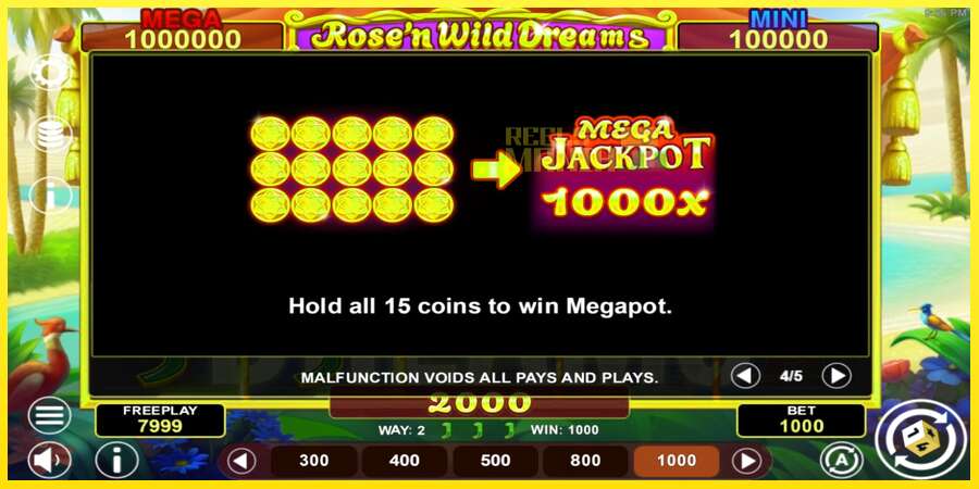 Riktiga pengar med en spelautomat Rose’n Wild Dreams Hold & Win, bild 7