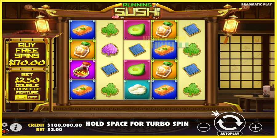 Riktiga pengar med en spelautomat Running Sushi, bild 1