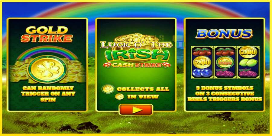 Riktiga pengar med en spelautomat Luck O’ The Irish Cash Strike, bild 1