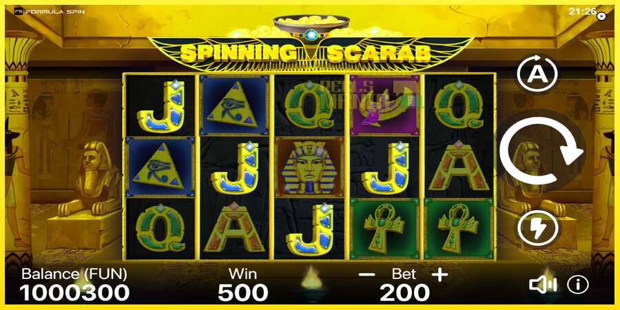 Riktiga pengar med en spelautomat Spinning Scarab, bild 3