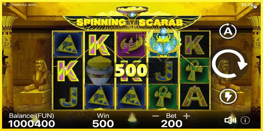 Riktiga pengar med en spelautomat Spinning Scarab, bild 4