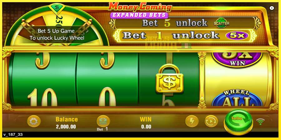 Riktiga pengar med en spelautomat Money Coming 2 – Expanded Bets, bild 2