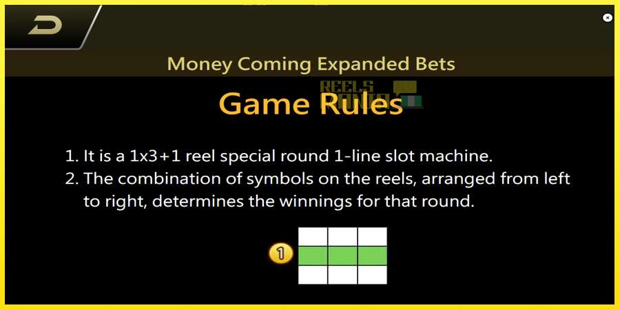 Riktiga pengar med en spelautomat Money Coming 2 – Expanded Bets, bild 7