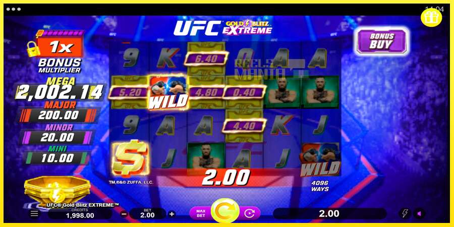 Riktiga pengar med en spelautomat UFC Gold Blitz Extreme, bild 2