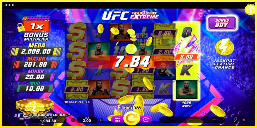 Riktiga pengar med en spelautomat UFC Gold Blitz Extreme, bild 5