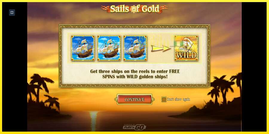 Riktiga pengar med en spelautomat Sails of Gold, bild 1