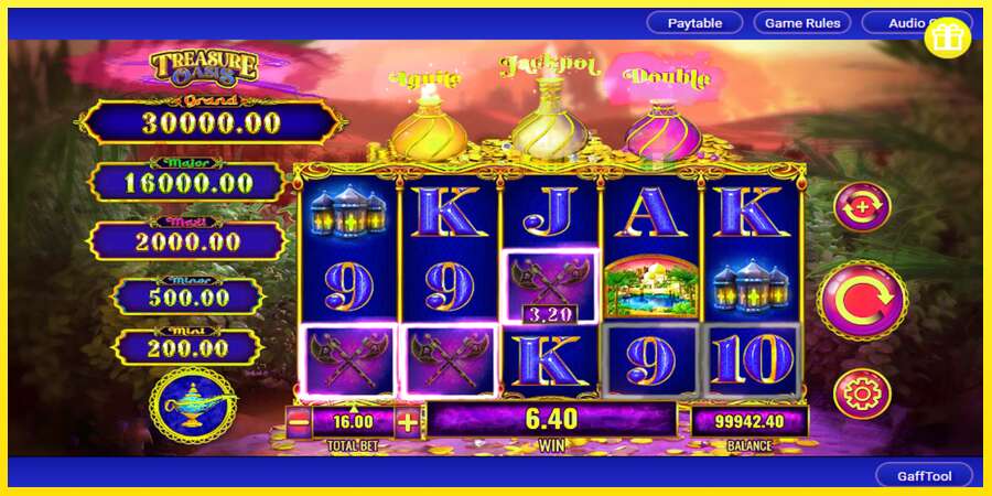 Riktiga pengar med en spelautomat Mystery of the Lamp Treasure Oasis, bild 3