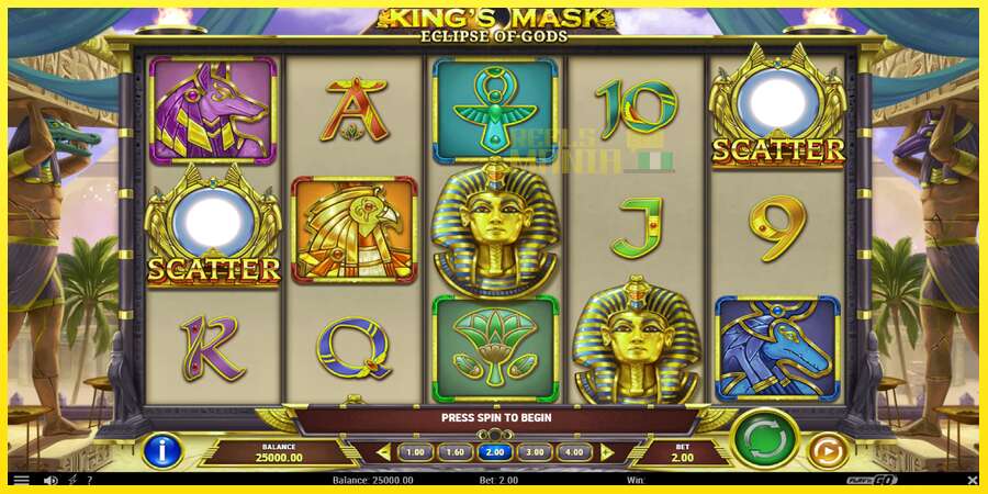 Riktiga pengar med en spelautomat King’s Mask Eclipse of Gods, bild 2