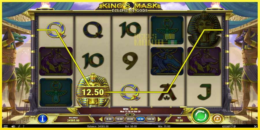 Riktiga pengar med en spelautomat King’s Mask Eclipse of Gods, bild 3