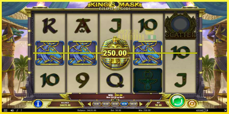 Riktiga pengar med en spelautomat King’s Mask Eclipse of Gods, bild 4