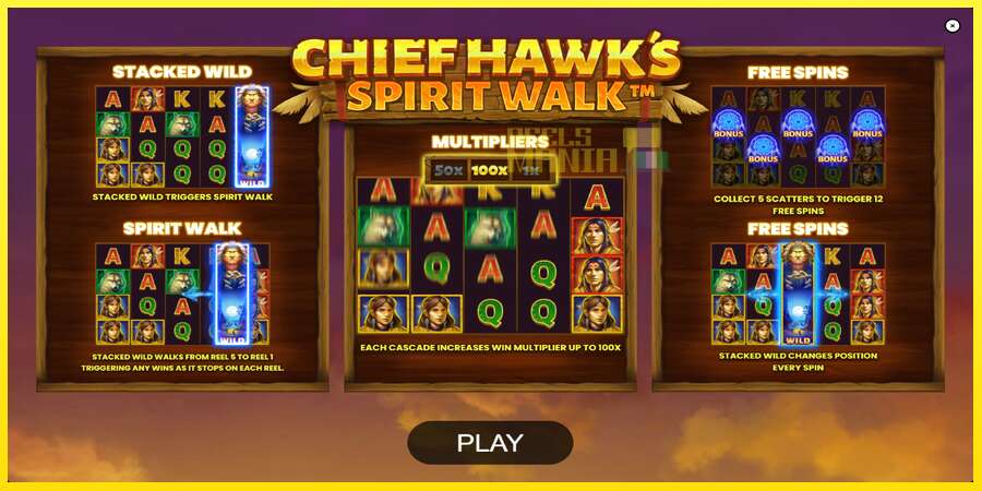 Riktiga pengar med en spelautomat Chief Hawk’s Spirit Walk, bild 1