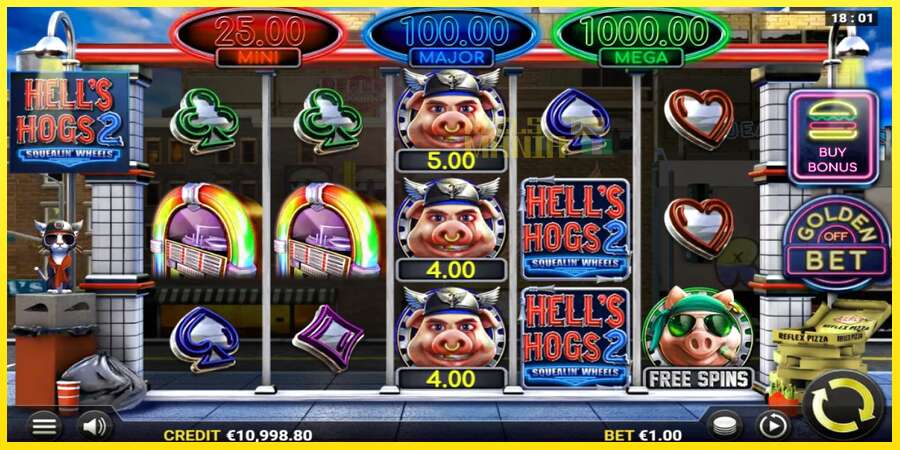 Riktiga pengar med en spelautomat Hell’s Hogs 2 – Squealin’ Wheels, bild 4