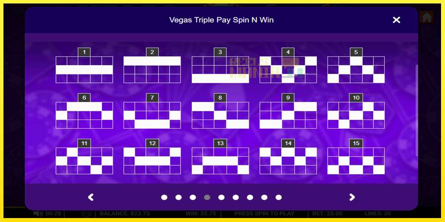 Riktiga pengar med en spelautomat Vegas Triple Pay Spin n Win, bild 5