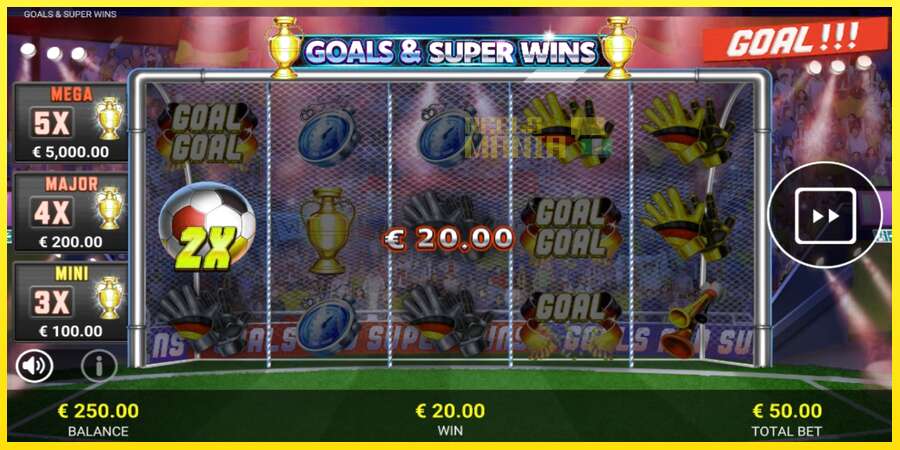 Riktiga pengar med en spelautomat Goals & Super Wins, bild 3