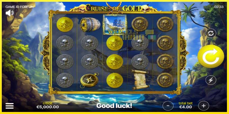 Riktiga pengar med en spelautomat Cruise of Gold, bild 1