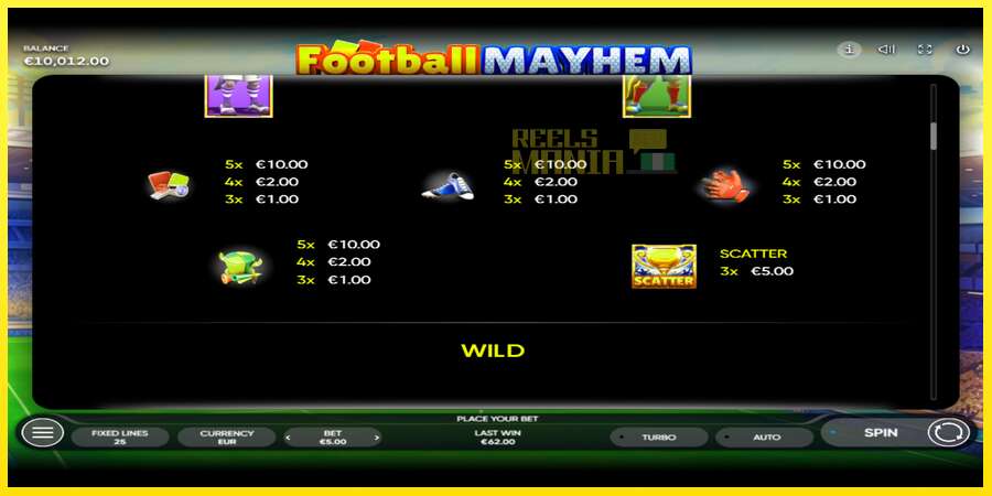 Riktiga pengar med en spelautomat Football Mayhem, bild 6