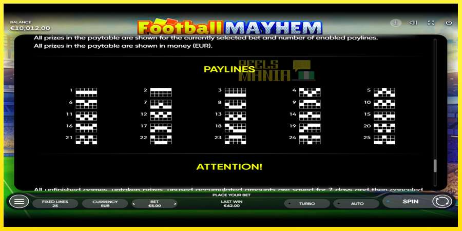 Riktiga pengar med en spelautomat Football Mayhem, bild 7