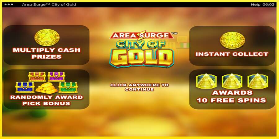 Riktiga pengar med en spelautomat Area Surge City of Gold, bild 1