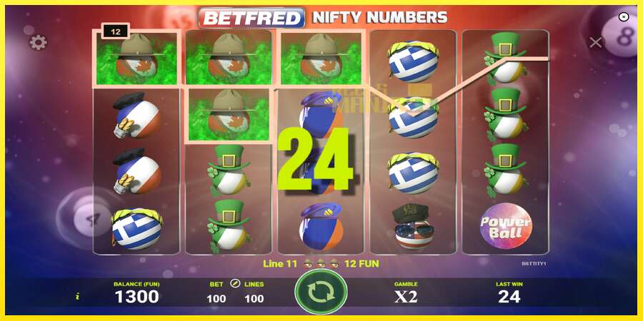 Riktiga pengar med en spelautomat Betfred Nifty Numbers, bild 2