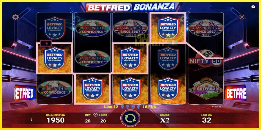 Riktiga pengar med en spelautomat Betfred Bonanza, bild 3