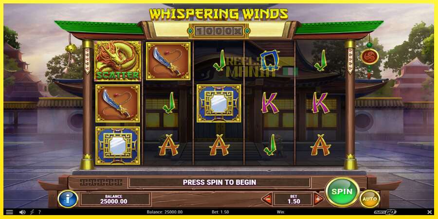 Riktiga pengar med en spelautomat Whispering Winds, bild 2