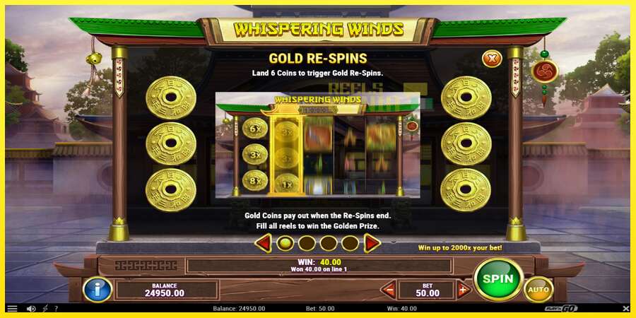 Riktiga pengar med en spelautomat Whispering Winds, bild 5