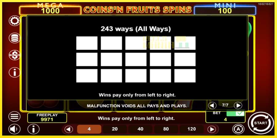 Riktiga pengar med en spelautomat Coinsn Fruits Spins, bild 6