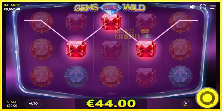 Riktiga pengar med en spelautomat Gems Gone Wild, bild 3