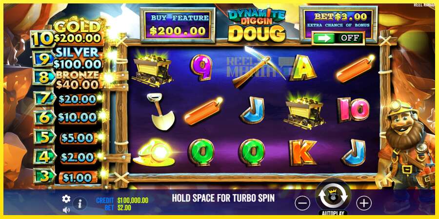 Riktiga pengar med en spelautomat Dynamite Diggin Doug, bild 2