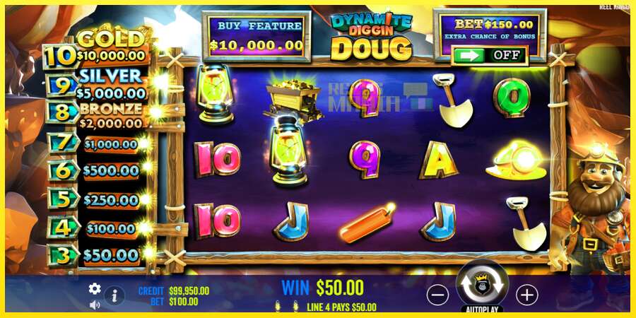 Riktiga pengar med en spelautomat Dynamite Diggin Doug, bild 3