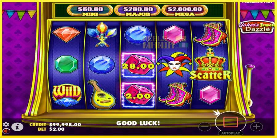 Riktiga pengar med en spelautomat Jokers Jewels Dazzle, bild 2