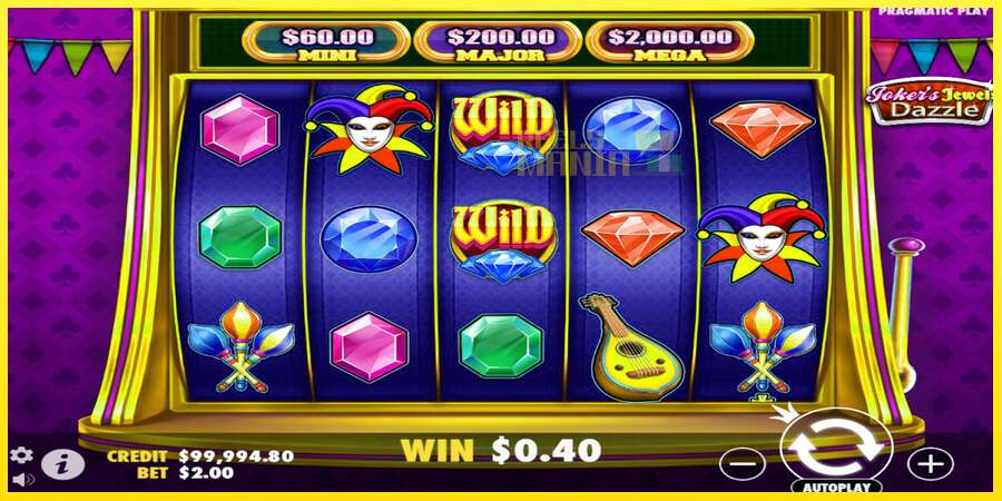 Riktiga pengar med en spelautomat Jokers Jewels Dazzle, bild 3