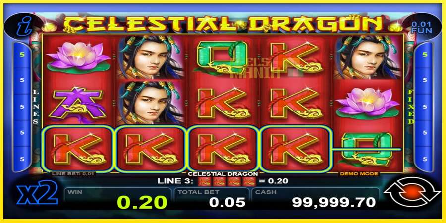 Riktiga pengar med en spelautomat Celestial Dragon, bild 2