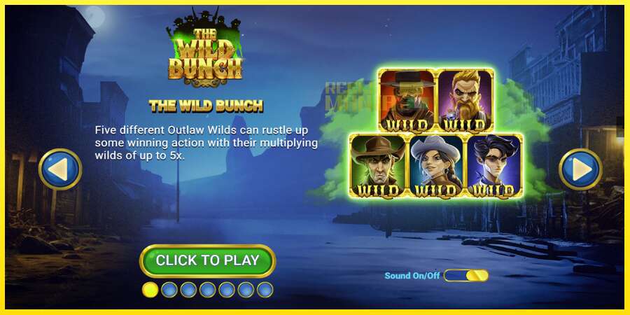 Riktiga pengar med en spelautomat The Wild Bunch, bild 1