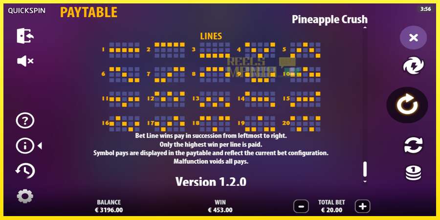 Riktiga pengar med en spelautomat Pineapple Crush, bild 7