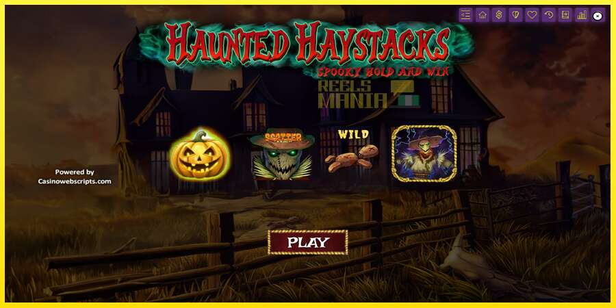 Riktiga pengar med en spelautomat Haunted Haystacks - Spooky Hold and Win, bild 1