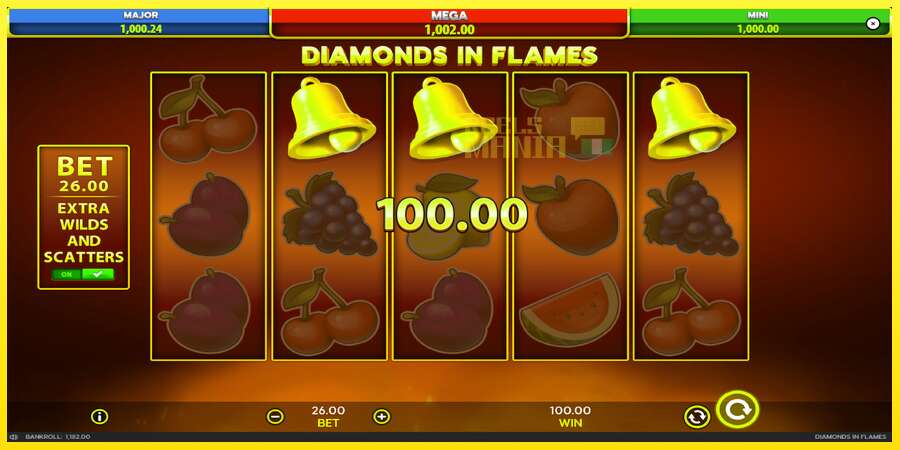 Riktiga pengar med en spelautomat Diamonds in Flames, bild 7