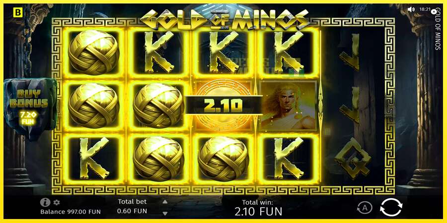 Riktiga pengar med en spelautomat Gold of Minos, bild 2