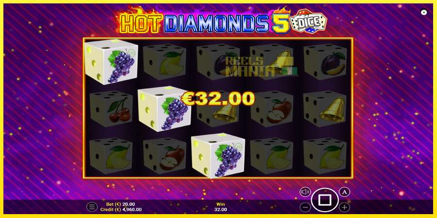 Riktiga pengar med en spelautomat Hot Diamonds 5 Dice, bild 2