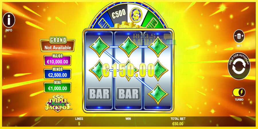 Riktiga pengar med en spelautomat Triple Money Jackpot, bild 3