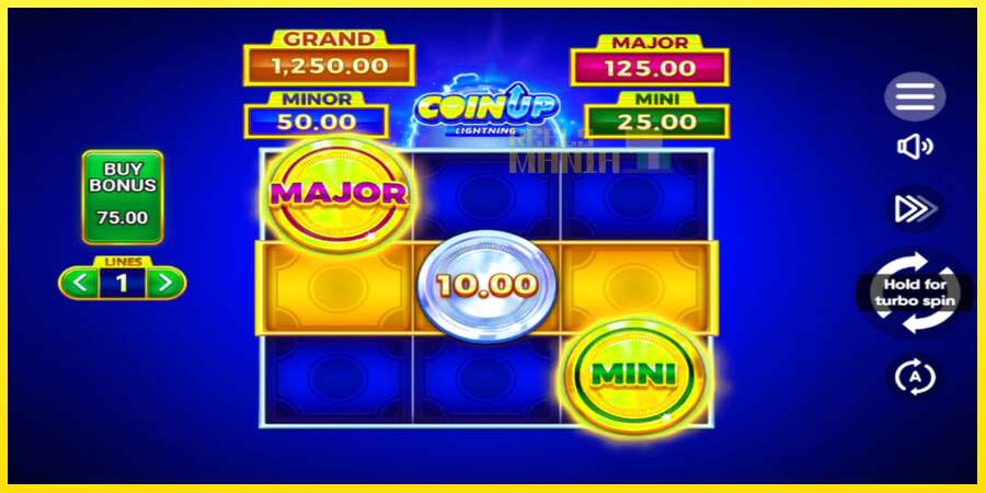 Riktiga pengar med en spelautomat Coin UP Lightning, bild 1