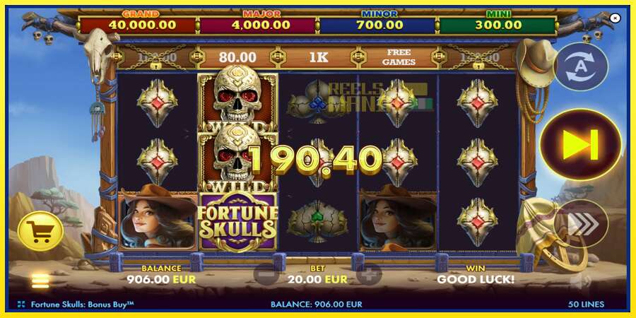 Riktiga pengar med en spelautomat Fortune Skulls Bonus Buy, bild 4